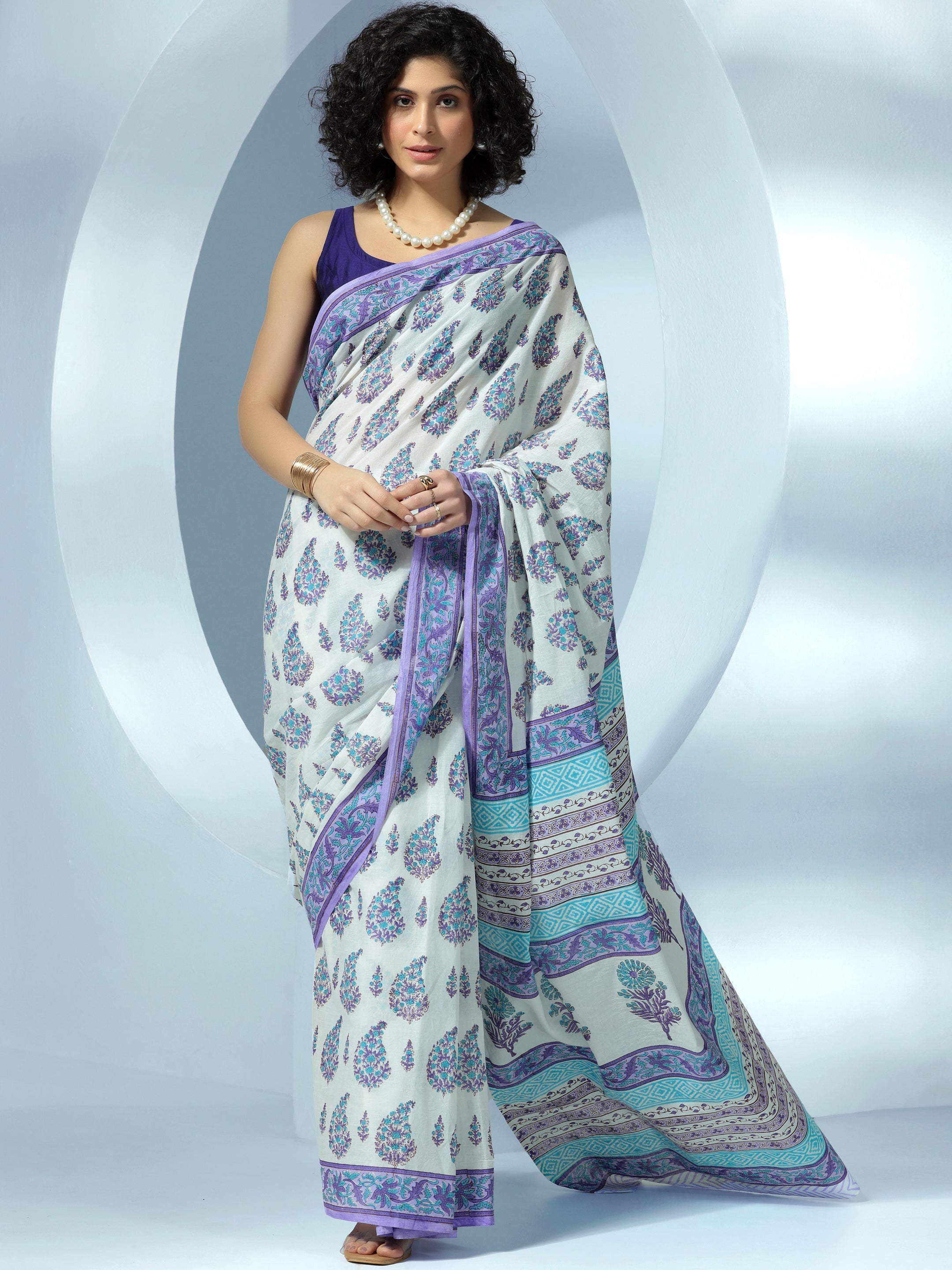 Floral Print Sarees ShopLibas