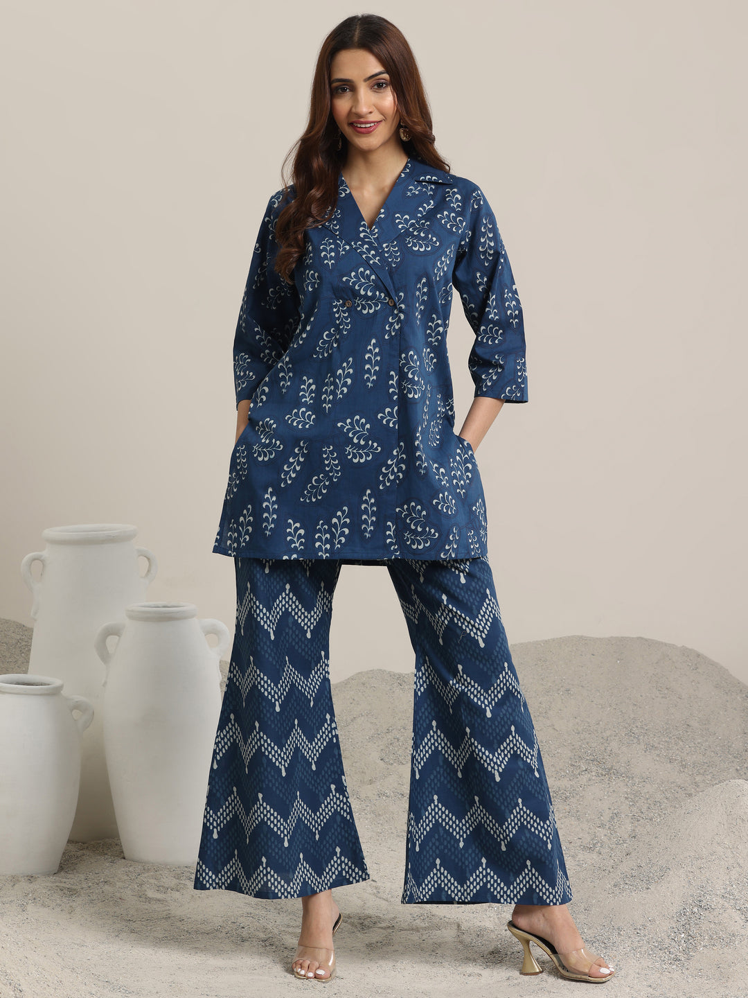 Indigo Printed Cotton Co ord sets