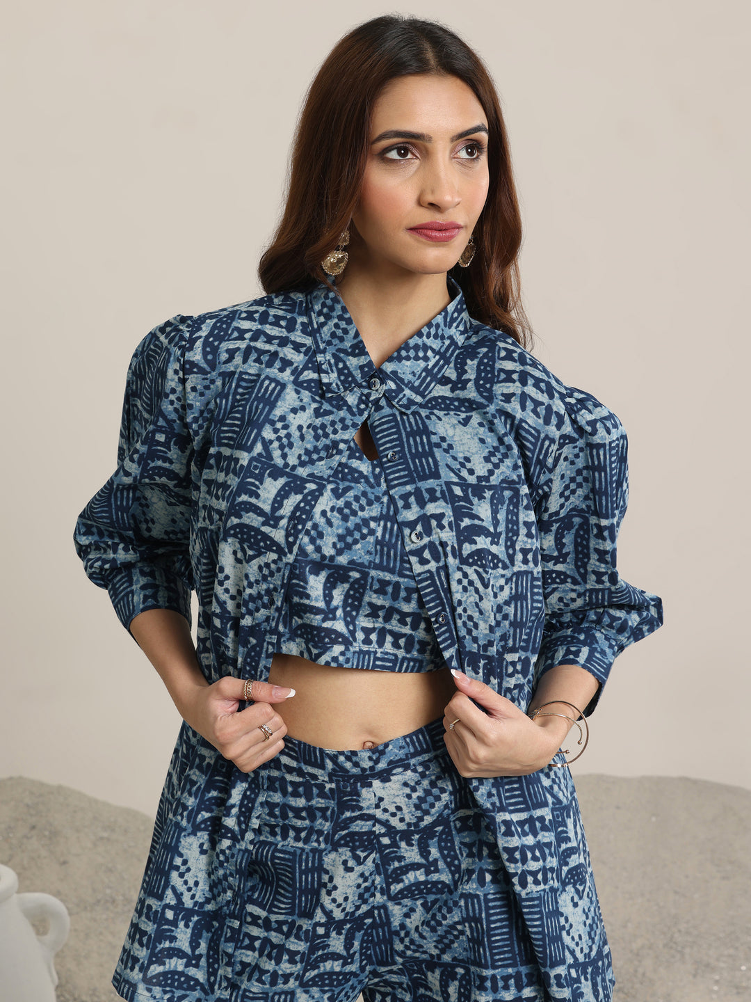 Indigo Printed Cotton Co ord sets