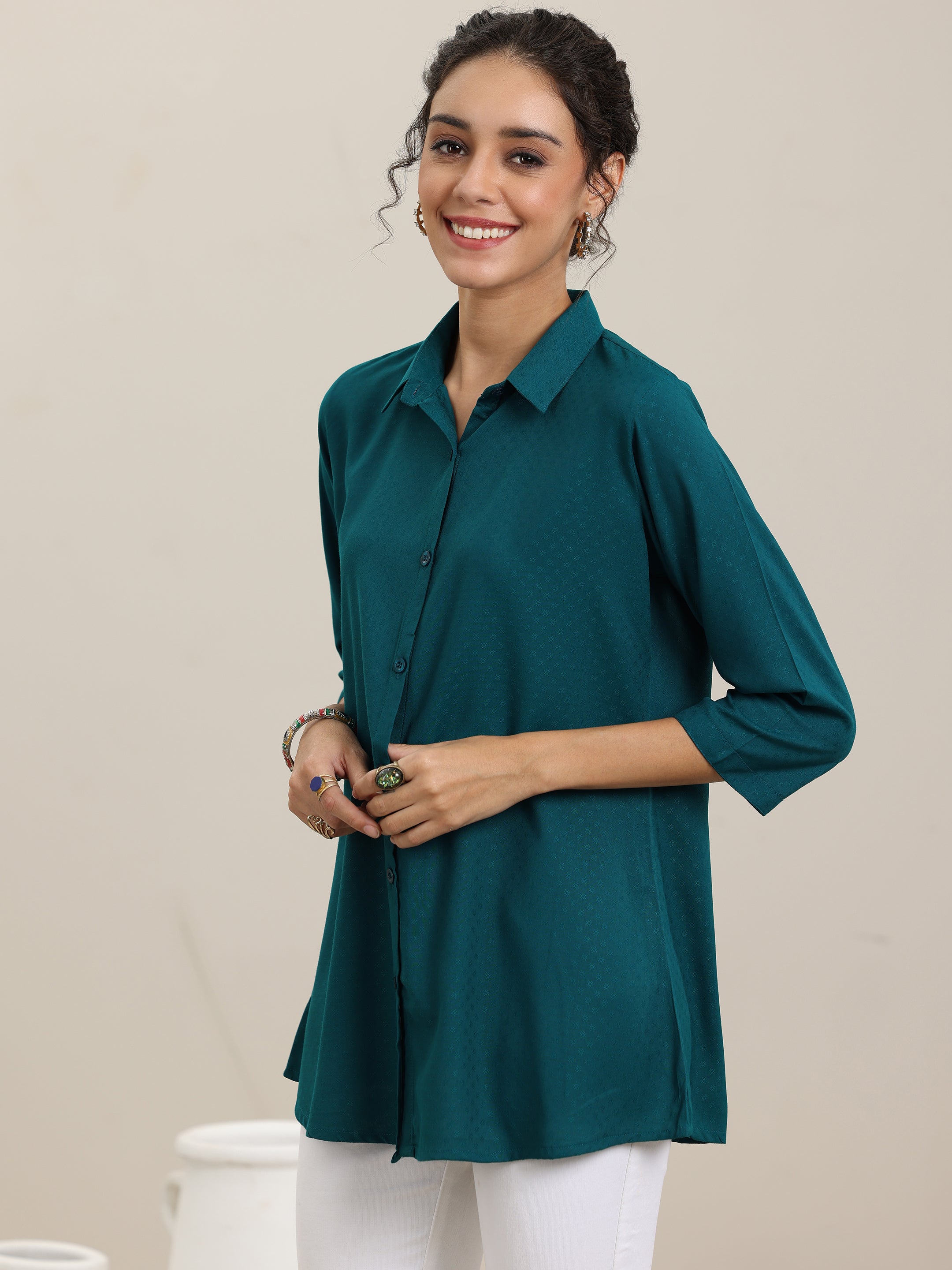 Rama Self Design Rayon Tunic