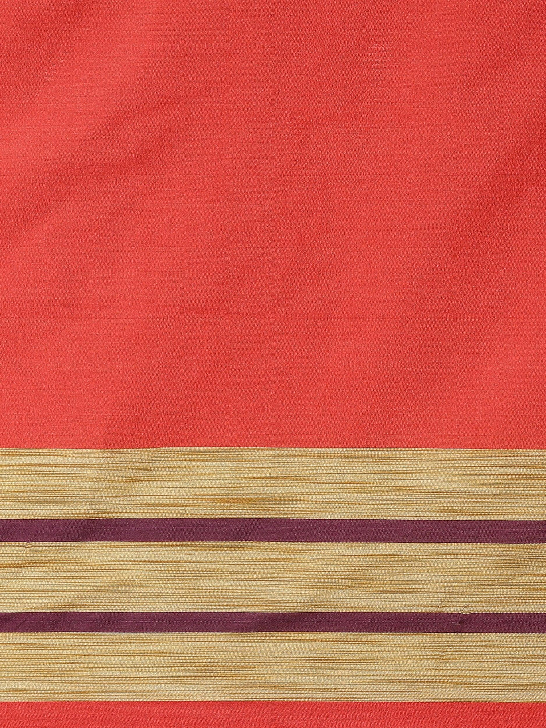 Multicoloured Striped Polyester Silk Saree - ShopLibas