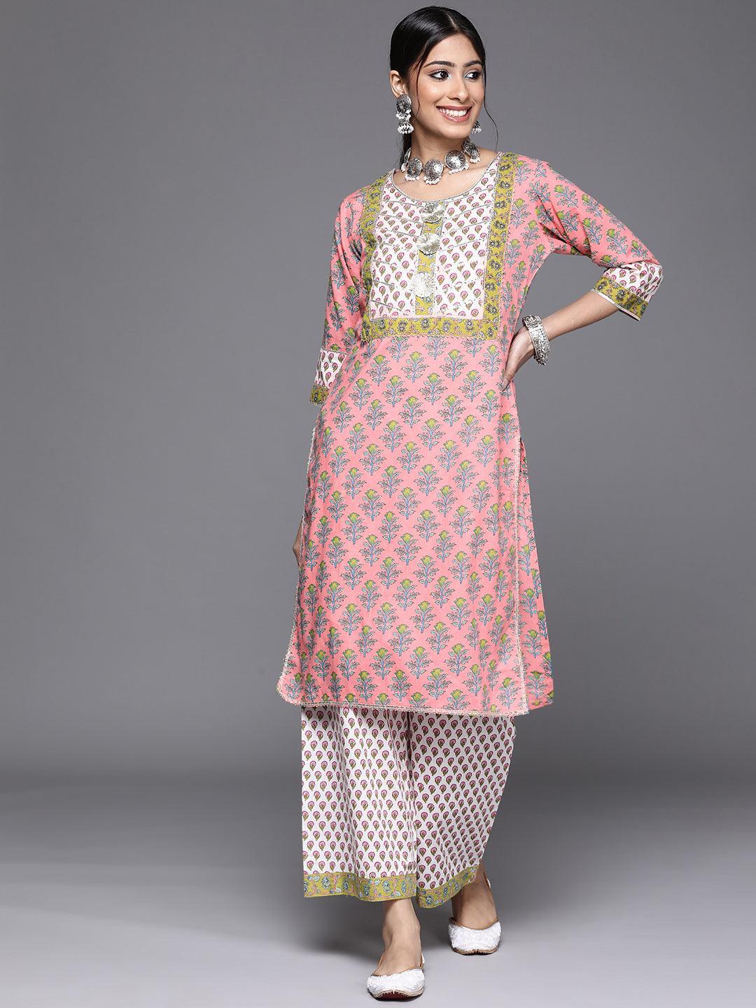 Pink Yoke Design Cotton Kurta - ShopLibas