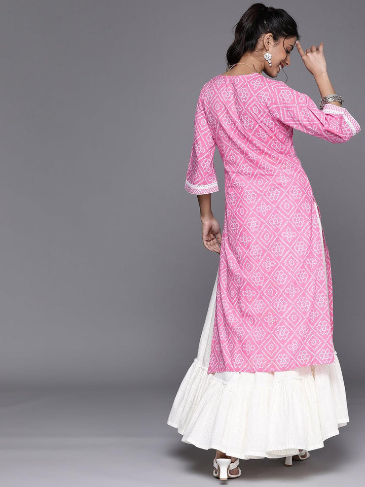 Pink Yoke Design Cotton Kurta - ShopLibas