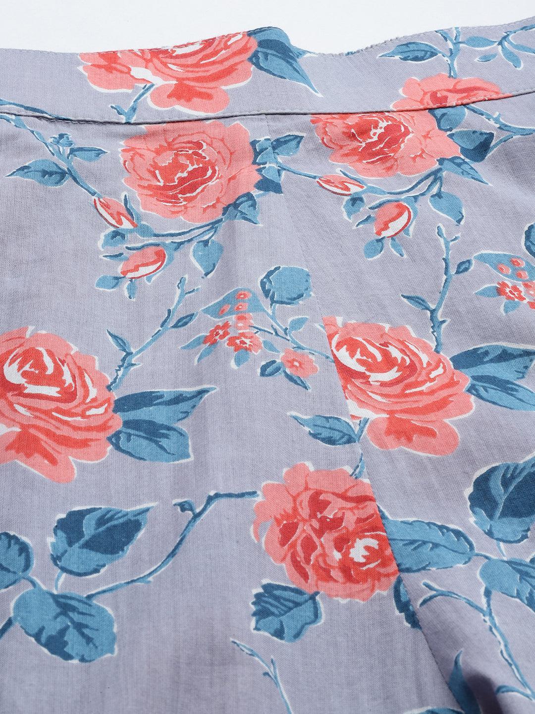 Blue Printed Cotton Co-Ords - ShopLibas