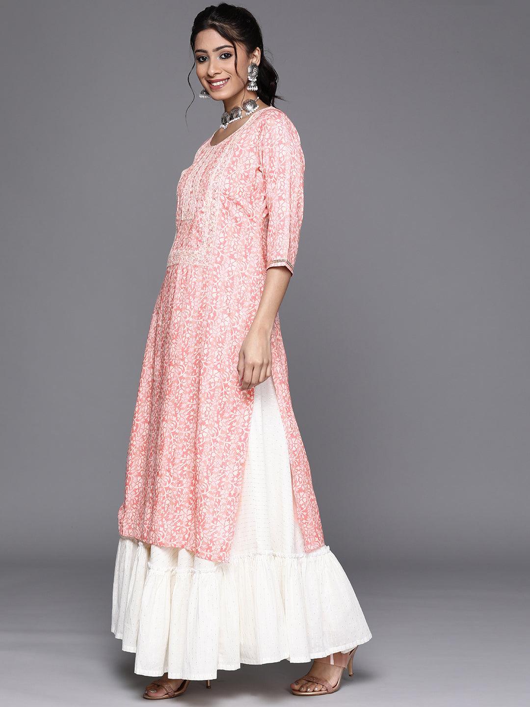 Pink Yoke Design Rayon Kurta