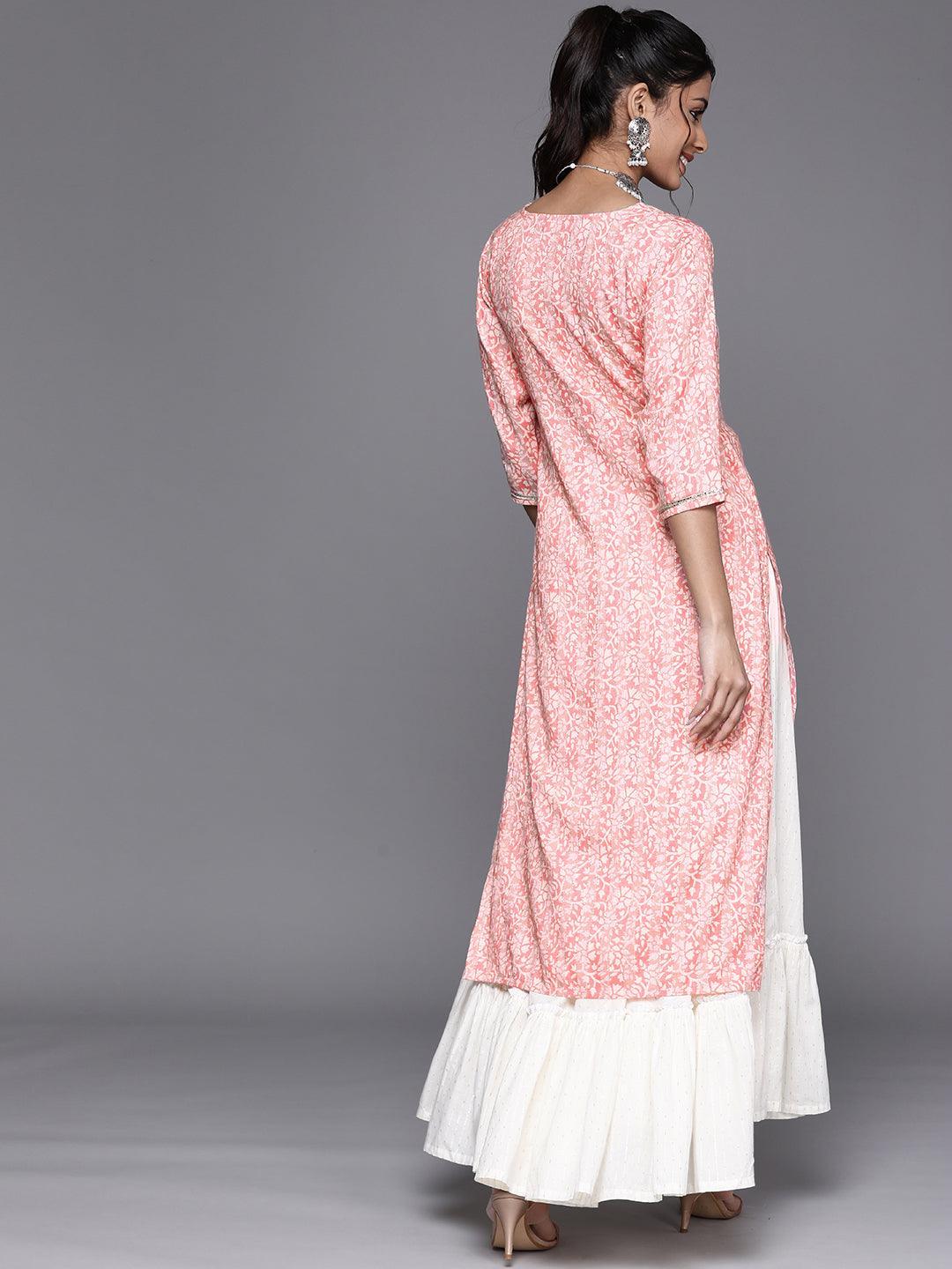 Pink Yoke Design Rayon Kurta